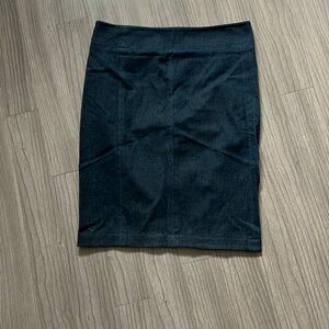 vince blue jean stretch skirt